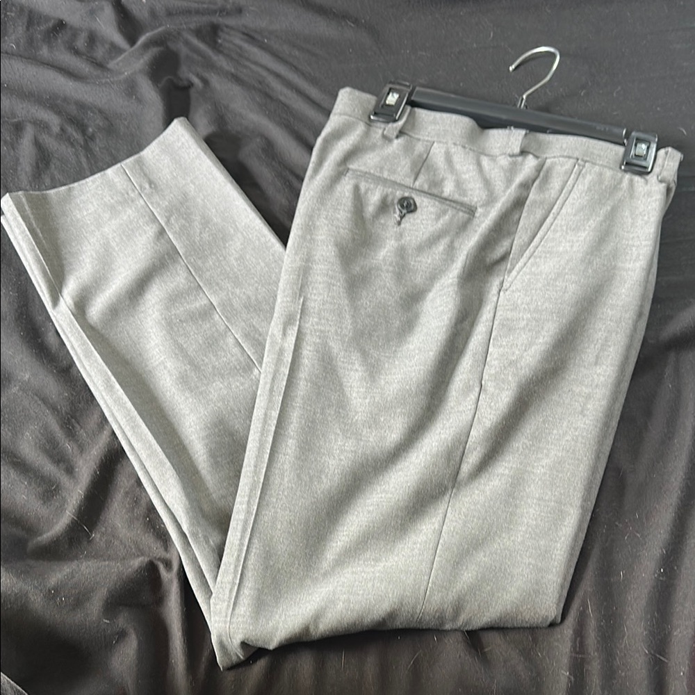 jf j.ferrar Gray Dress Pants Classic Straight-Leg